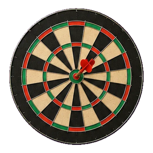A dartboard