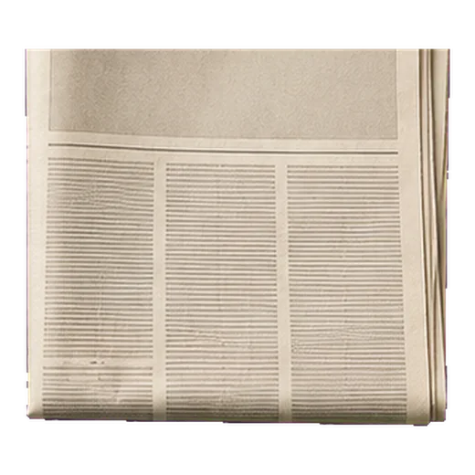 A folded newspaper